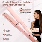 Professional Ceramic Hair Straightener Flat Iron 12 Temperature Settings 120  c-2