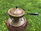 1900s Aetna Works-copper   Brass Double Boiler Chafing Dish Food Warmer-6 Pcs