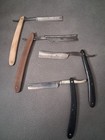 4 Vintage Straight Razors Antique Barber Razors Ator  Sheffield  Cattaraugus