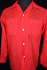 Rare Vintage 1930 s-1940 s Red Penny s Waffle Nylon Shirt Size Small Exc Cond