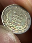 1853-p 3 Cent Silver Trime 0 9 Fineness Toner - Rainbow Toned Gem       