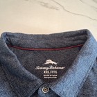 Tommy Bahama 100  Cotton Polo Shirt Mens Xxl Blue Long Sleeve Luxury Casual Golf