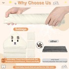 4 Pcs Baby Towels Set  32x32 In Hooded Bath Towel And 3 Pcs Baby Washcloths For