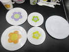 15pc Set Toddler Tea Party Set Pretend Play Plate Mug Teapot Plastic White Lot