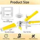 Tile Leveling System 1 16   1 5mm  Kit - 400pcs Tile Spacers Clips   100pcs R   