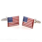 Mrcuff American Official Flag Usa America Pair Cufflinks   Presentation Gift Box