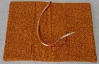 New Small Handmade Bible Cover W  Pockets   Ribbons-soft Orange Brown W dollie