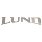 Lund Boat Raised Emblem Logo Decal 2259027   Silver 24 1 4 X 5 Inch