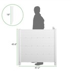 2-pack Outdoor Privacy Screens Kit Vinyl 46  H X 47  W Huntersville Screen White