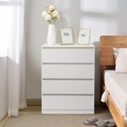 Chest Of Drawers 4-drawer Tower Wood Dresser Storage Organizer Unit For Bedroom