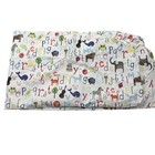 Pottery Barn Kids Crib Cot Fitted Sheet Alphabets   Animals 100  Organic Cotton