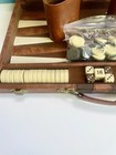 Vtg 1970   s Backgammon Set Travel Breifcase Goren s Modern Backgammon Bakelite 