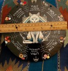 Wheel Of The Year Wall Art 8  White Cat Pagan Wicca Decor Witchcraft