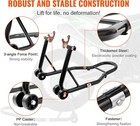 Motorcycle Rear Wheel Stand  With U   L Fork Swingarm Spool  390 Kg Capacity