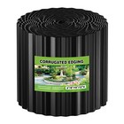 10  X 50ft Galvanized Steel Landscape Edging Corrugated Metal Garden Edges Black