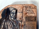 Signed Vintage Hand Carved Wood Engraving Printing Block Engraved Art Ink Stamp