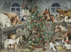 Christmas In The Barn - Chart Counted Cross Stitch Patterns Needlework Diy Dmc  