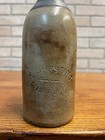 Antique 1800s E l  Husting Milwaukee Wis  Clay Stoneware Beer Bottle