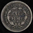 1853-o Seated Liberty Silver Half Dime Au E227 Dyickq