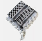 Palestinian Kuffiyeh Neck Scarf - Palestine Shemagh Keffiyeh Scarf  black-white 