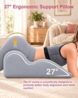 Ergonomic Memory Foam Wedge Pillow  27   Angled Support For Neck And Waist 
