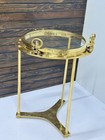 Vintage Brass Porthole Hatch     Marine Ship Refurbish Nautical Coffee side Table