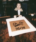 Acdc For Those About To Rock Lithograph Poster Autographed Signed Angus Young