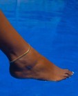10k Yellow Gold Cuban Curb Chain Bracelet Anklet For Women 10  2 4mm