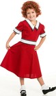 Little Orphan Annie Costume With Wig For Kids