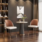 Set Of 2 Upscale Microfiber Leather Dining Chairs Softest Backrest Kitchen Chair