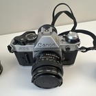 Vintage Canon Ae-1 Program 35mm Slr Camera  Lenses  Speedlite Flash   Hard Case 