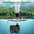 Floating Pond Fountain With 660gph Fountain Pump  Color-changing Led Lights  27 