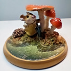 Wee Forest Folk Raindrops Pond Mice Mouse Umbrella Mushrooms Retired Wff Box