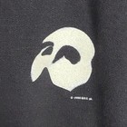 Vintage The Phantom Of The Opera Sweatshirt Black Mens 1988  Sz Xl Glows In Dark