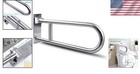 Ergonomic 23 6    Stainless Steel Toilet Grab Bar - 300 Lbs Capacity  Easy Install