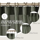  Linen Curtains 96 Inch 2 Panels Set For Living 50 w X 96 l  pack Of 2  Olive