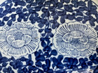 Vintage 6 75  Chinese Porcelain Blue   White Dish Or Tray - Chrysanthemum Motif