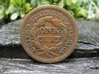 Old Rare Vintage Antique Relic 1848 Large Cent Great Condition Free Coin Case