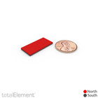 1 X 1 2 X 1 16 Inch Neodymium Block Magnets N42 With Adhesive  20 Pack 