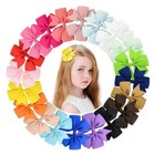 40pcs 3 Inch Hair Bows For Girls Toddler Kids Grosgrain Ribbon Alligator Clips 2