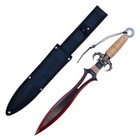 20  Demon Fantasy Sword Fixed Blade Hunting Knife Dagger Collectible W  Sheath
