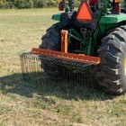 Titan Attachments 3 Point 5 Ft Pine Straw Needle Rake  Category 1 Tractors