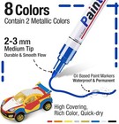 8 Colors Oil Based Paint Pens  Permanent Marker For Metal  Wood  Canvas  Fabric