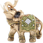 Lucky Wealth Elephant Statue  Elegant Elephant Trunk Feng Shui Elephant Collecti