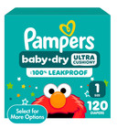 2 Box Pampers Baby Dry Diapers Size 1  120 Count Box