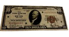 1929  10 National Currency Federal Reserve Bank New York B03765969a Brown Seal
