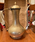 Remarkable  Antique Brass Tea-type Server -  Estate Of Artist Jerome Myers 14x11