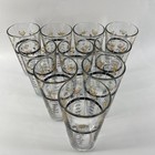 10 Vtg Libbey Mixed Drink Cocktail Recipe 16oz Pint Glass Tumbler Barware Party