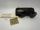 Vintage Bausch Lomb Ray Ban Aviator Driving  B15 Mirror Black Frame Sunglasses
