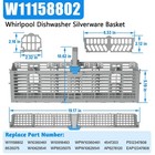 W11158802 Whirlpool Kenmore Dishwasher Silverware Basket
